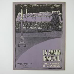 Sheet Music La Amada Inmovil The Immobile Beloved Romantic Waltz Antique 1923